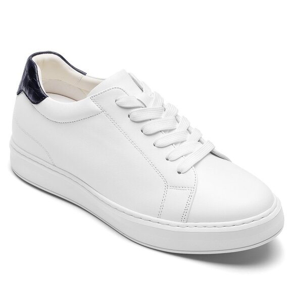 CHAMARIPA 6cm/2.4" elevator shoes Height Increase shoes men white sneaker - Picture 1 of 8